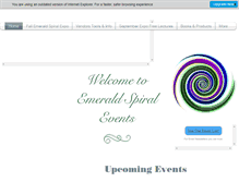 Tablet Screenshot of emeraldspiral.com